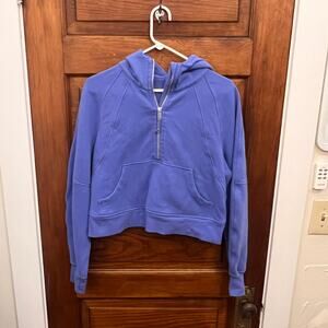 Lululemon Scuba Oversized Half-Zip Hoodie sz XS/S Blue Women's Sweater $118
